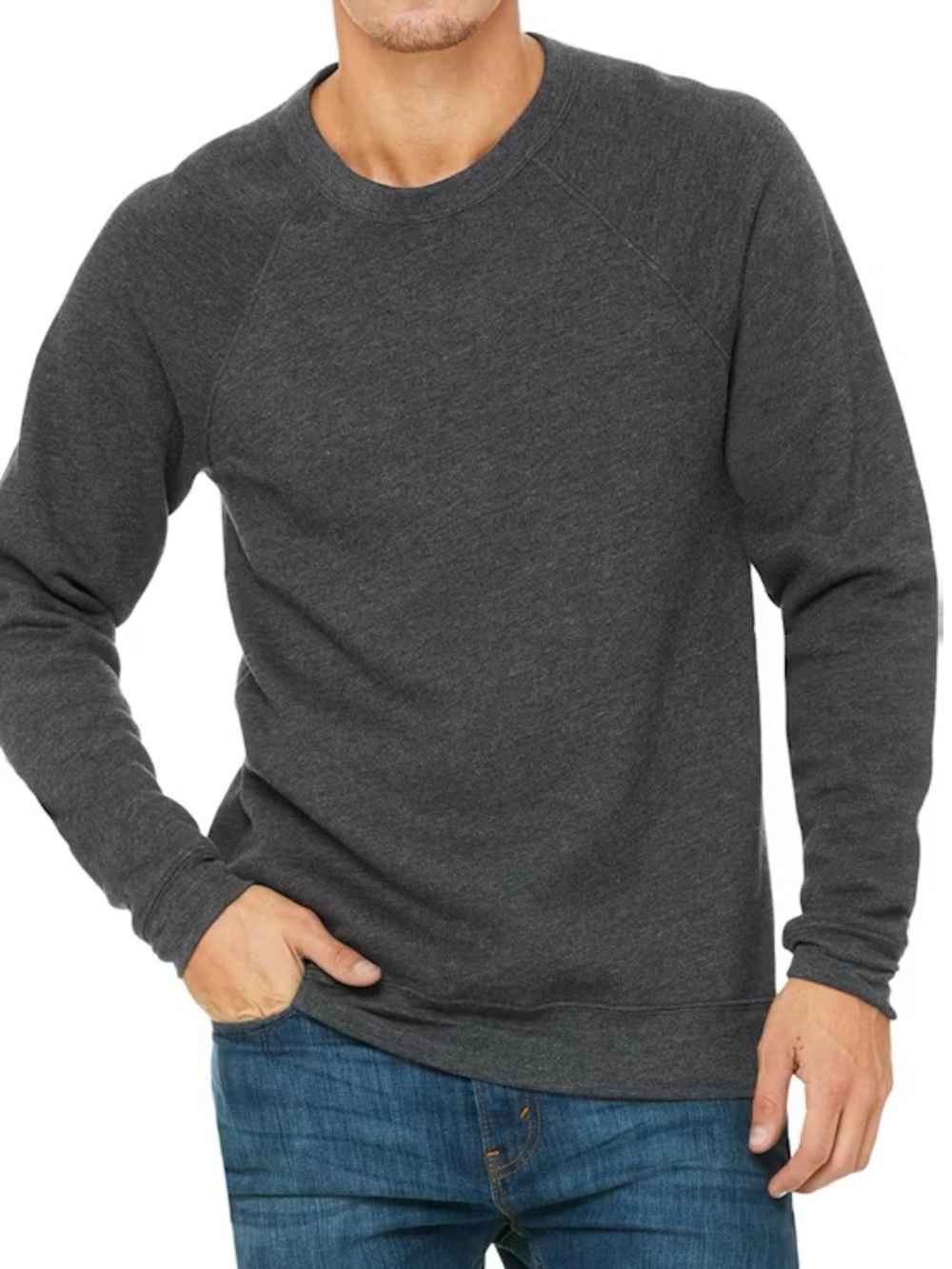 Bella + Canvas Unisex Sponge Fleece Raglan Sweatshirt XS